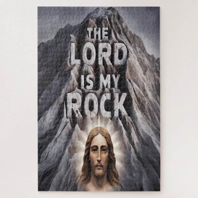 Quebra-cabeça O Senhor É Minha Rocha: Salmo 18:2 (Vertical)