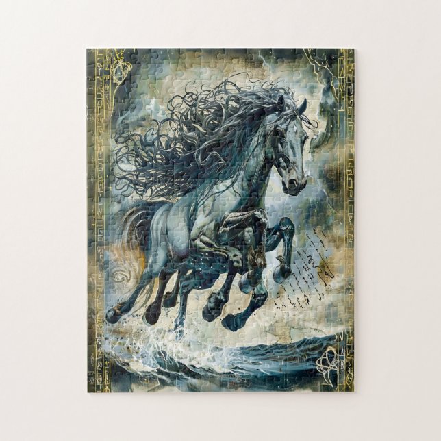 Quebra-cabeça O Sleipnir de Odin, o Cavalo de Oito Pernas (Vertical)