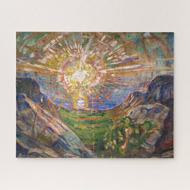 Quebra-cabeça O Sol 1916 | Edvard Munch | (Horizontal)