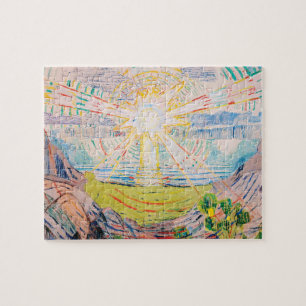 Quebra-cabeça O Sol de Edvard Munch