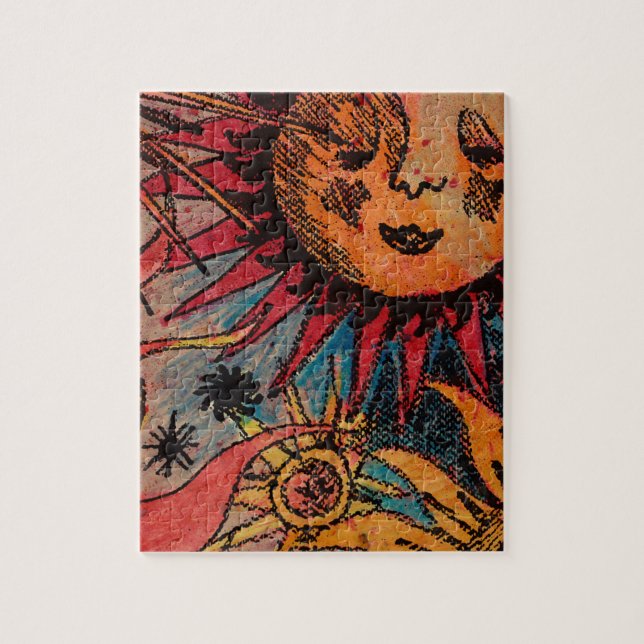 Quebra-cabeça O sol e a lua (Vertical)