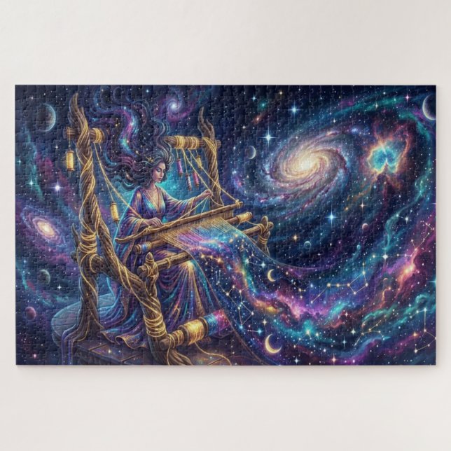 Quebra-cabeça O Tecelão Celestial: Tapeçaria das Estrelas (Horizontal)