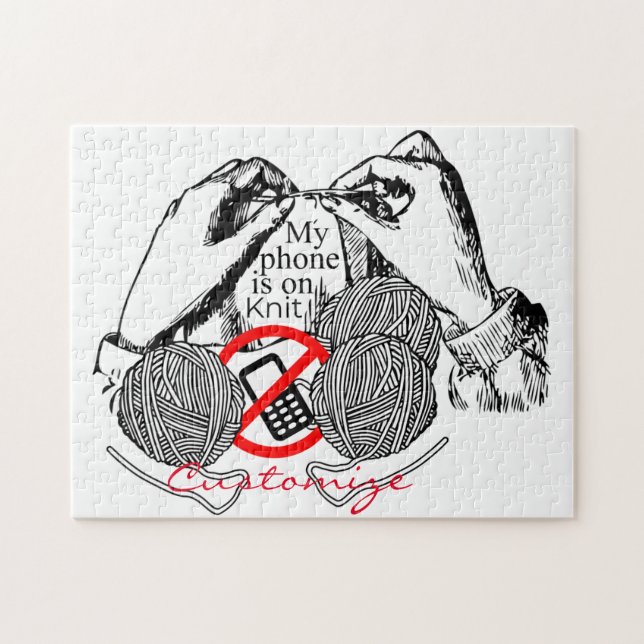 Quebra-cabeça O telefone está no Knit Thunder_Cove (Horizontal)
