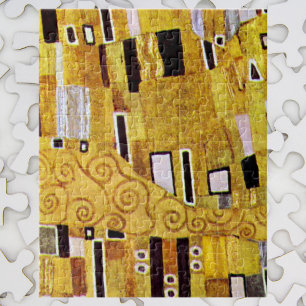 Quebra-cabeça O teste padrão do beijo por Gustavo Klimt, arte