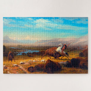 Quebra-cabeça O Último dos Búfalos Albert Bierstadt 1888