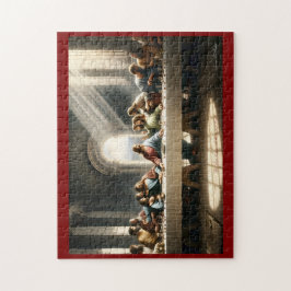 Quebra-cabeça O último jantar, Jesus e Apóstolos, Arte Religiosa