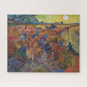 Quebra-cabeça O Vineyard Vermelho Vincent van Gogh