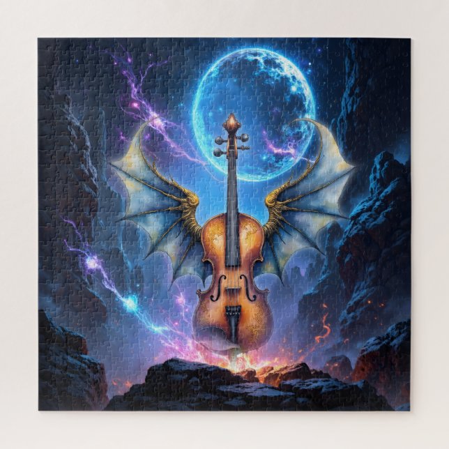 Quebra-cabeça O Violino Alado dos Reinos ao Luar (Vertical)