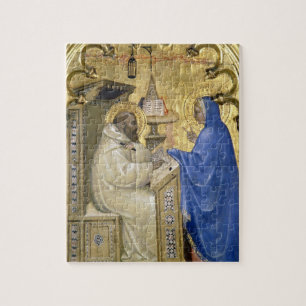 Quebra-cabeça O Virgin que aparece a St Bernard, detalhe da
