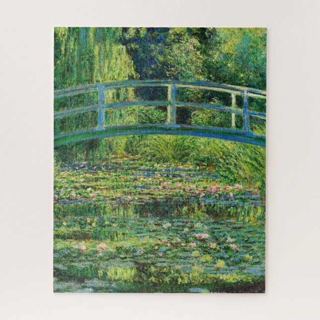 Quebra-cabeça O "Water-Lily Pond" de Claude Monet (Vertical)