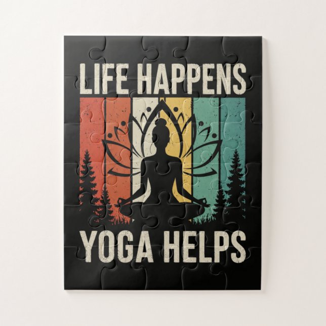Quebra-cabeça O Yoga Ajuda na Vida (Vertical)