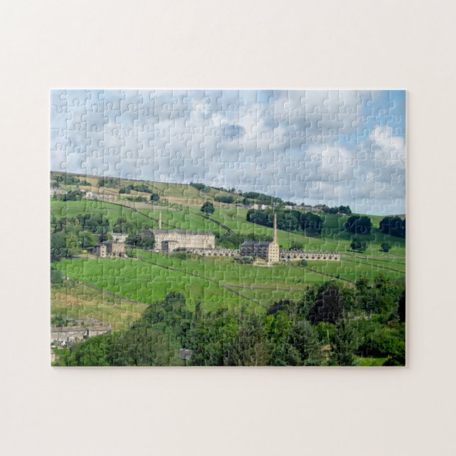 Quebra-cabeça Oats Royd Mill - Paisagem Histórica de Yorkshire (Horizontal)