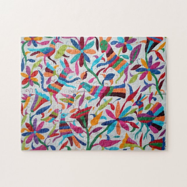 Quebra-cabeça Oaxaca México Mexicano Mayan Étnica Boho (Horizontal)