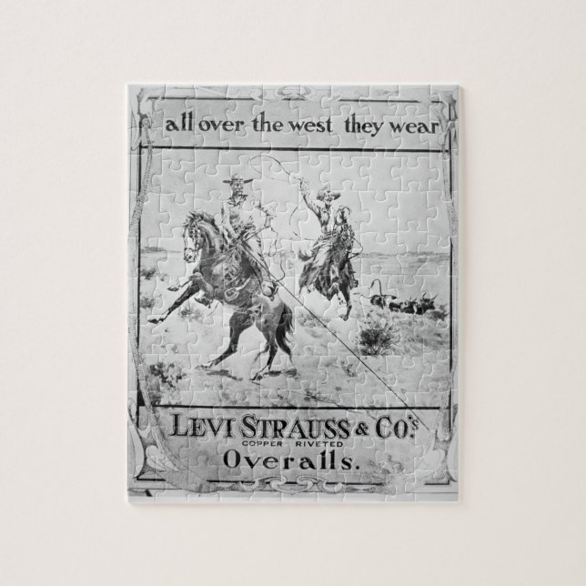 Quebra-cabeça Observe para Levi Strauss & Co, c.1900 (o litho) (Vertical)