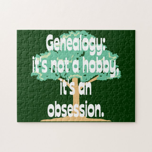 Quebra-cabeça Obsessão da árvore genealógica (Horizontal)