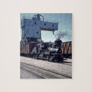 Quebra-cabeça OBW locomotiva #1_Trains de um Shay de 18