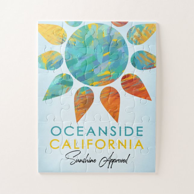 Quebra-cabeça Oceanside California Sunshine Viagem (Vertical)