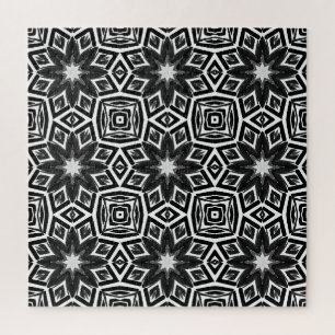 Quebra-cabeça Octógono preto e branco