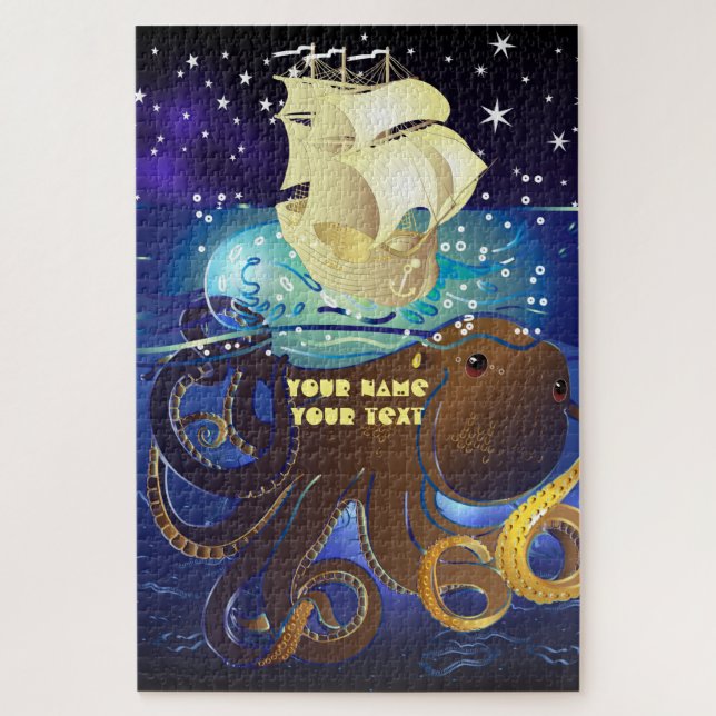 Quebra-cabeça Octopus Huge e Caravella (Vertical)