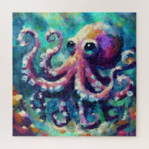 Octopus Oil Painting NMaritime Beach