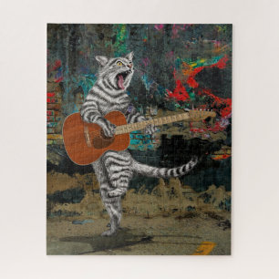 Quebra-cabeça Ocupante o Gato de Violão