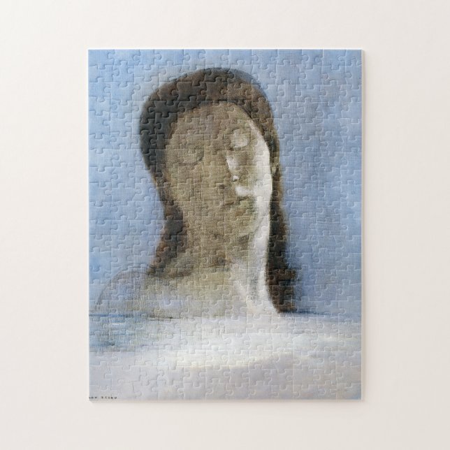 Quebra-cabeça Odilon Redon, olhos fechados 1890 (Vertical)
