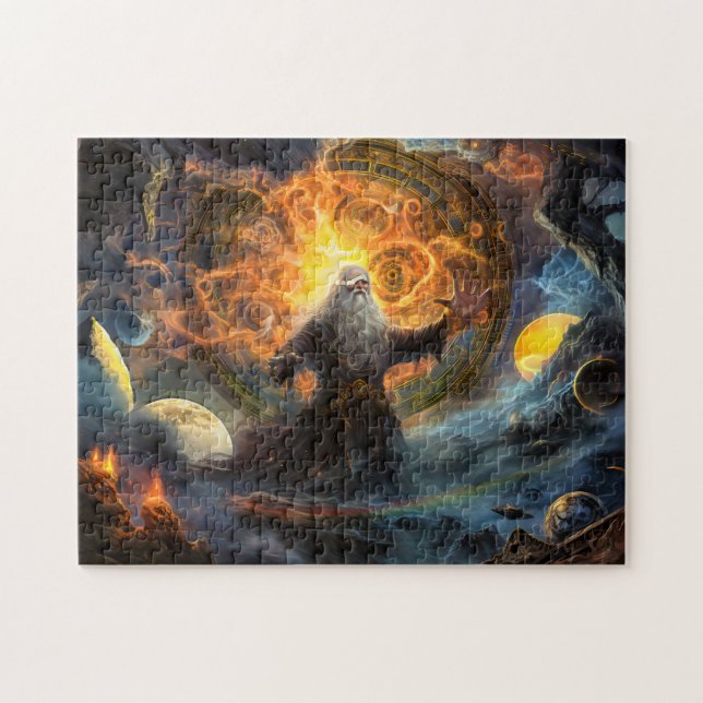 Quebra-cabeça Odin formando um novo mundo após Ragnarök (Horizontal)