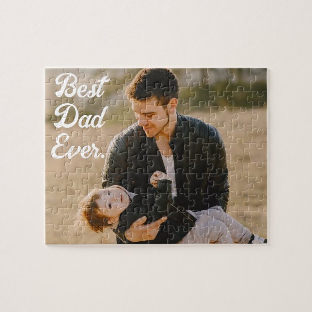 Quebra-cabeça Oferta personalizada de Dia de os pais de fotos do (Horizontal)
