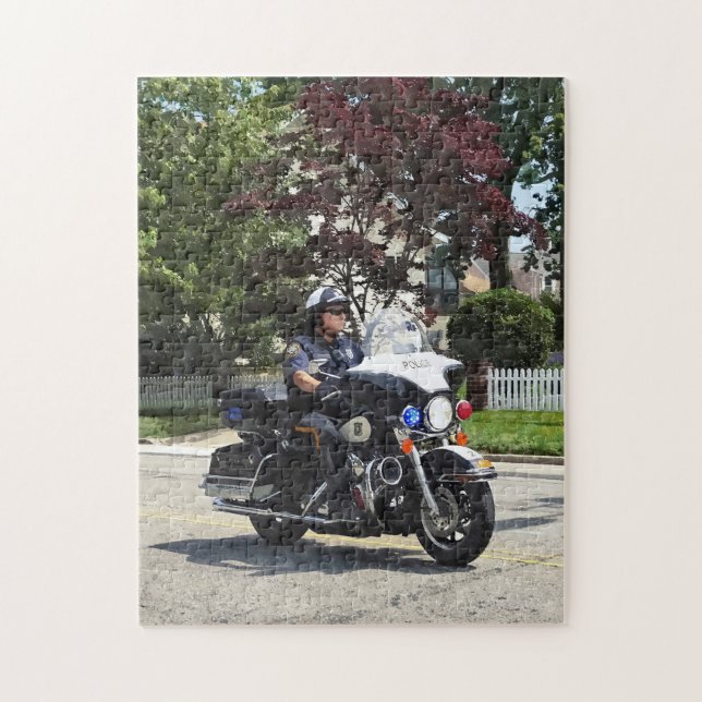 Quebra-cabeça Oficial da Polícia de Motocicleta (Vertical)