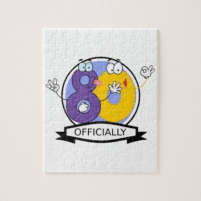 Quebra-cabeça Oficialmente 80 Banner de Aniversário (Vertical)