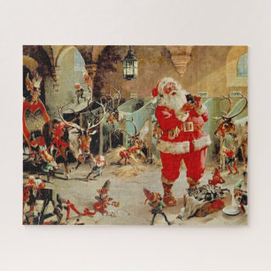 Quebra-cabeça Oficina do Papai Noel 16x20