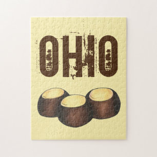 Quebra-cabeça Ohio Peanut Butter Buckeye Buck Eye Clássico Candy