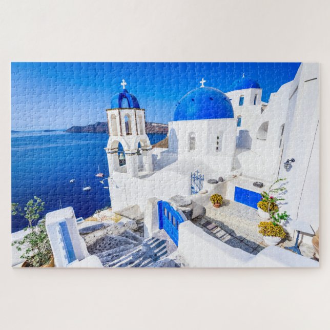 Quebra-cabeça Oia Santorini (Horizontal)