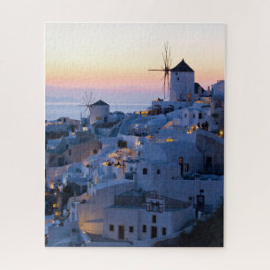 Quebra-cabeça Oia Santorini Grécia Sunset
