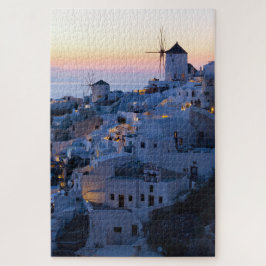 Quebra-cabeça Oia Santorini Grécia Sunset