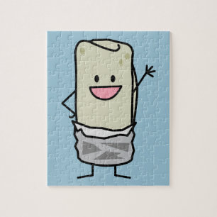 Quebra-cabeça Olá! de ondulação do Burrito feliz