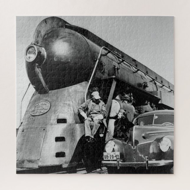 Quebra-cabeça Olá, Vintage New York Central Railroad (Vertical)