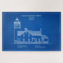 Quebra-cabeça Old Mackinac Point Light - Michigan - AD