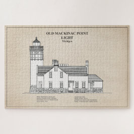 Quebra-cabeça Old Mackinac Point Light - Michigan - SBD