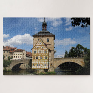 Quebra-cabeça Old Town Hall Bridge, Bamberg, Alemanha
