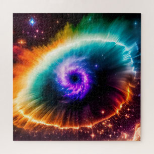 Quebra-cabeça Olho Cósmico na Nebulosa do Céu na Cena Exterior d