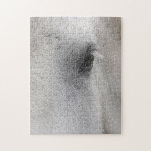 Quebra-cabeça Olho de Cavalo Branco (Vertical)