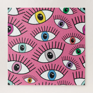 Quebra-cabeça Olhos coloridos: fundo místico mágico