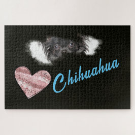Quebra-cabeça Olhos de Chihuahua Cor Sólida 1000 peças
