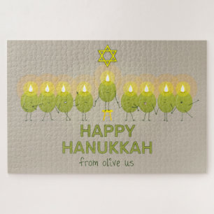 Quebra-cabeça Olive Hanukkah Menorah