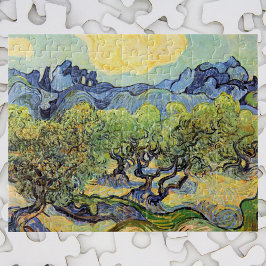 Quebra-cabeça Oliveiras com Alpilles por Vincent van Gogh