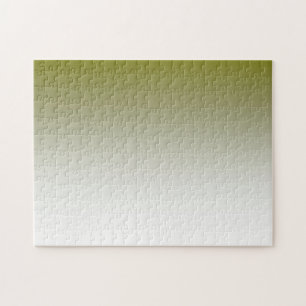 Quebra-cabeça Ombre branco verde-oliva