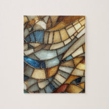 Onda de Vidro Manchado Puzzle