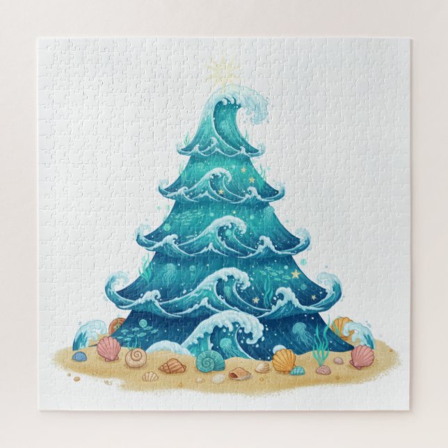 Quebra-cabeça ondas de natal (Vertical)