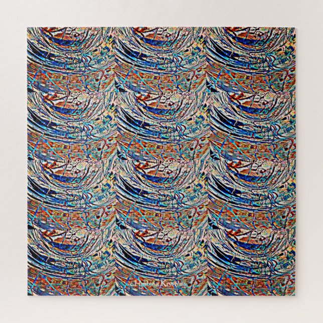 QUEBRA-CABEÇA ONDAS DE VIDRO PISCADO DESIGN 2 (Vertical)